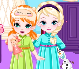 Elsa Ve Anna'yı Uykuya Hazırla